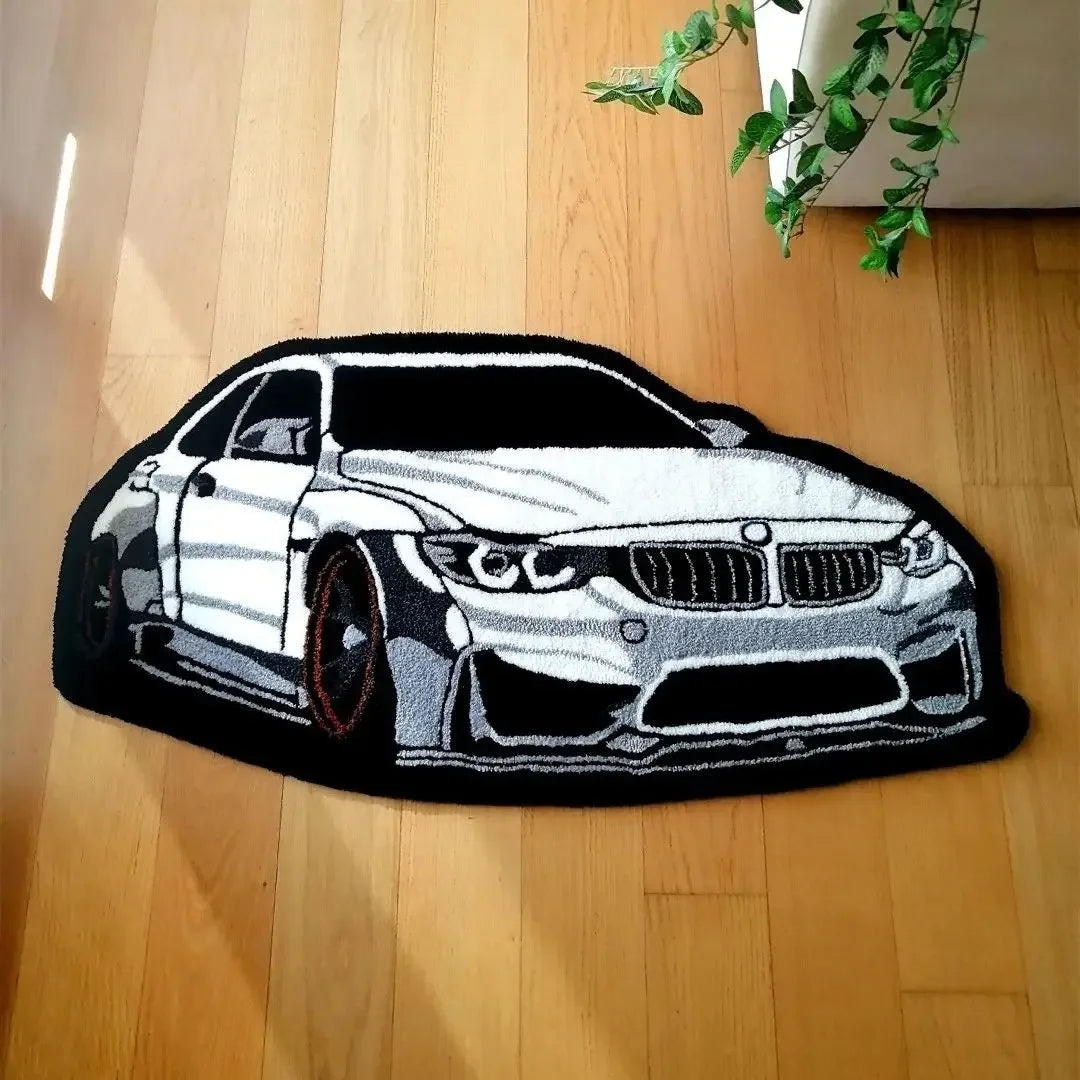 White Car Rug