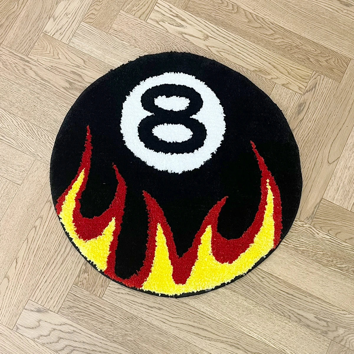Fire 8 Ball Rug