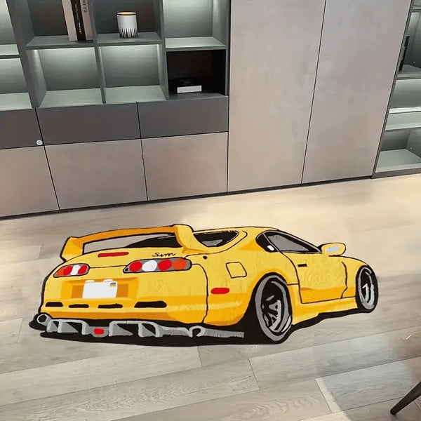 Yellow Car Rug